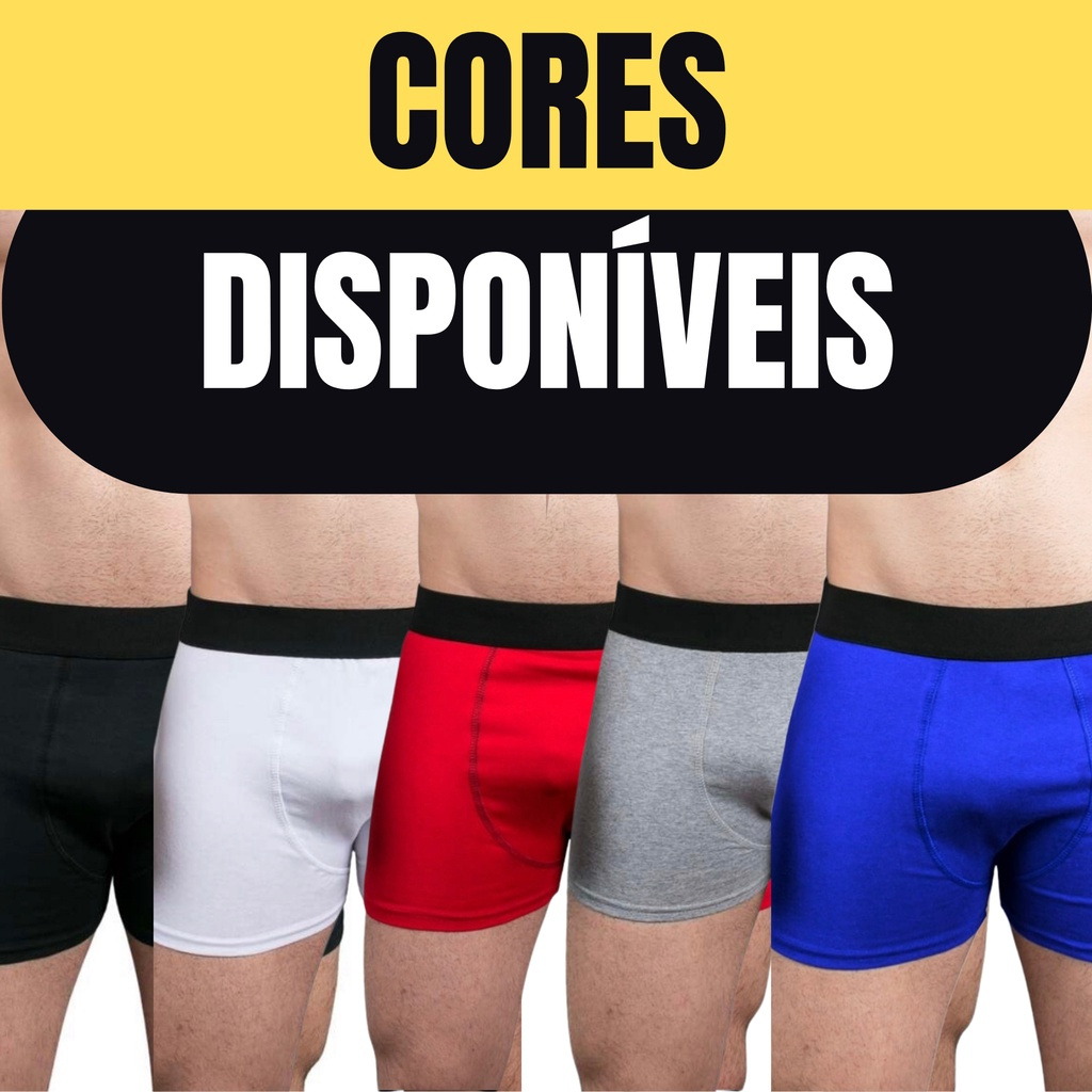 kit 5 Cueca Boxer Microfibra Forro de Algodão Kit com 5 | Shopee Brasil