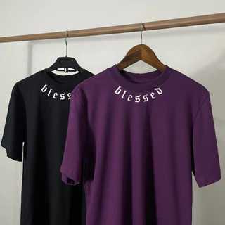 Camiseta Oversized Unissex Blessed Streetwear Premium