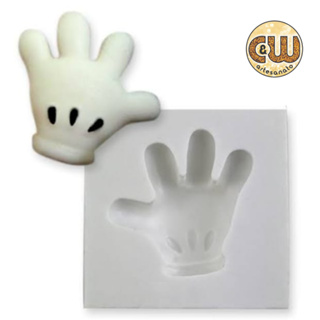 Molde Silicone Mão do Mickey - Decoração, Confeitaria e Artesanato – Biscuit - Festa