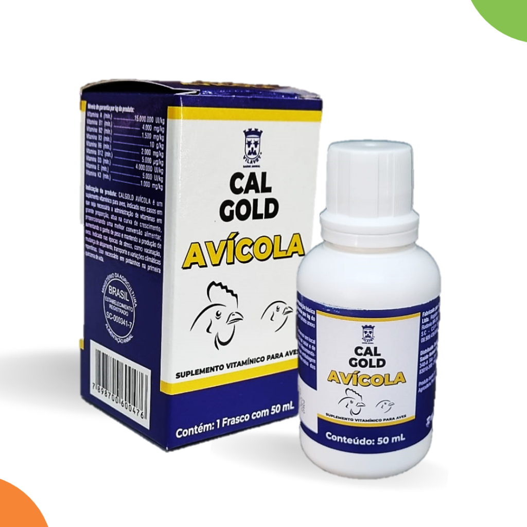 Calgold Avicola Suplemento Oral Vitamina Galinha Pintinho Frango ...