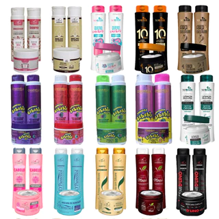 3 Kits Capilar Shampoo Condicionador e Mascara Mahair Belkit Kit Atacado Revenda 09 Itens