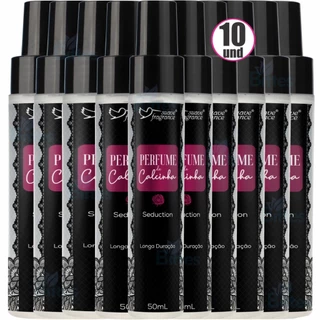 KIT 10 PERFUME DE CALCINHA SEDUCION SUAVE FRAGRANCE LONGA DURAÇÃO 50ML
