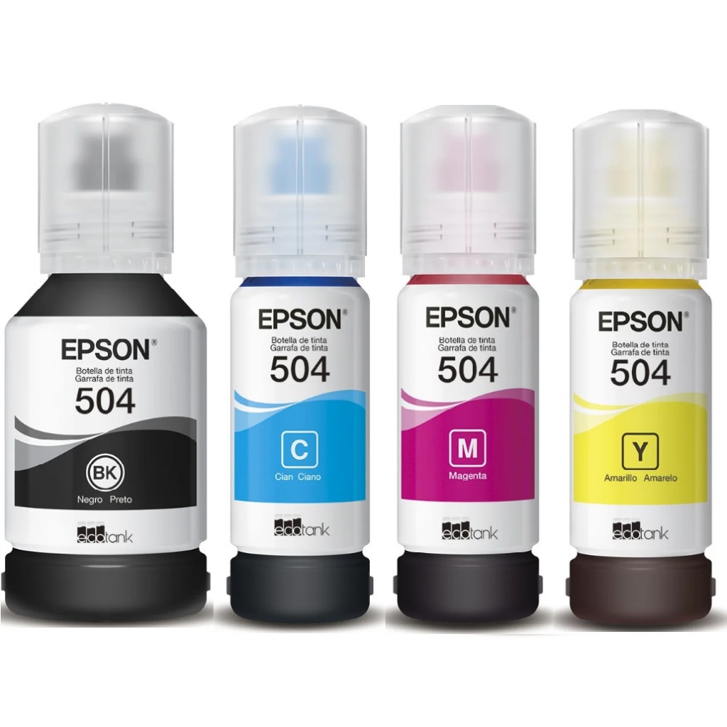 Kit 4 Tintas Epson 504 Original P L4150 L4160 L4260 L6161 L6171 L6191 L14150 Shopee Brasil 1489