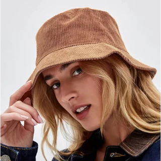 Chapéu Bucket Adulto Veludo Textura Regulagem Unissex Moda ref: HYL-31