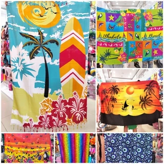 CANGA DE PRAIA/Olho grego/Coruja/110cm x 170cm Multicoloridas com variações de estampas escolher