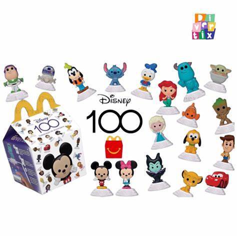 Brinquedos Miniaturas Disney 100 Anos Mc Donalds