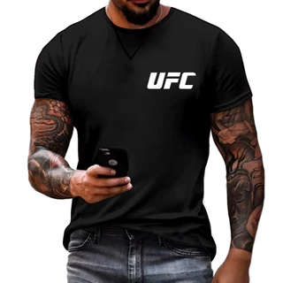 Camiseta Masculina UFC Pequeno 100% Algodão Esporte Luta