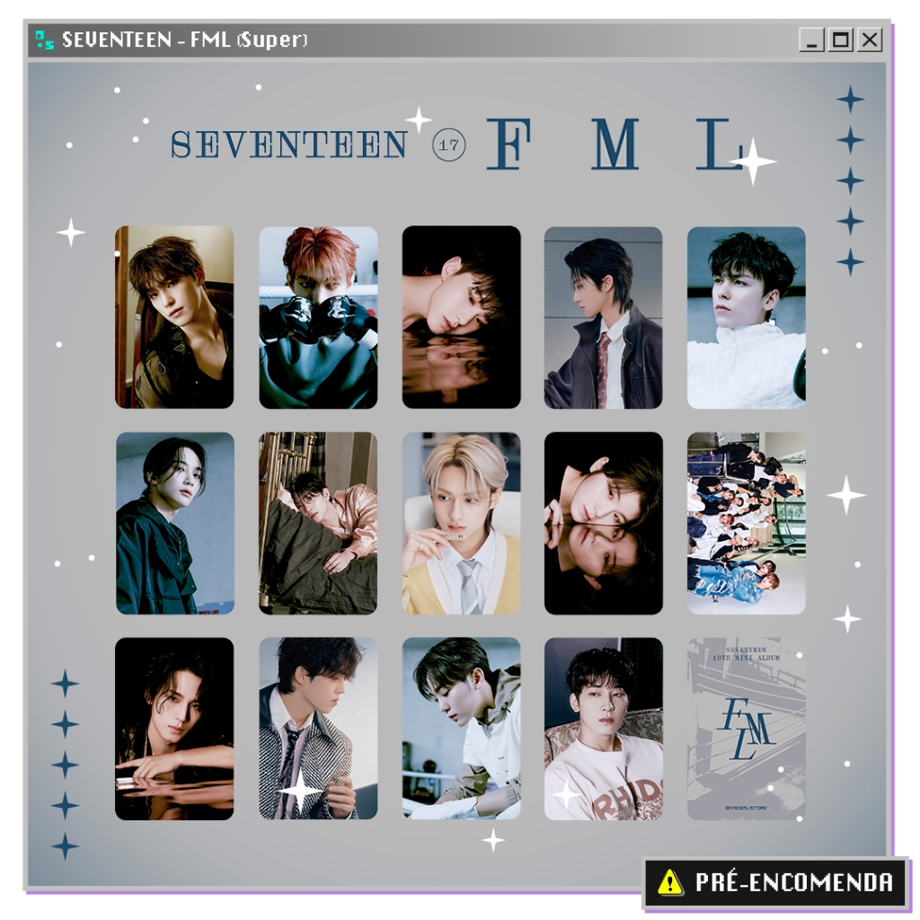 FML (Super) - SEVENTEEN - Kits Photocard Fanmade Lomocard KPOP | Shopee ...
