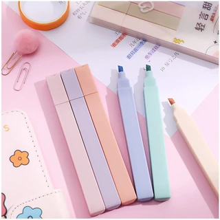 6 Cores PASTEL CY/WD Protetor Olhos Marca texto Caneta Iluminador Quadrada Barato