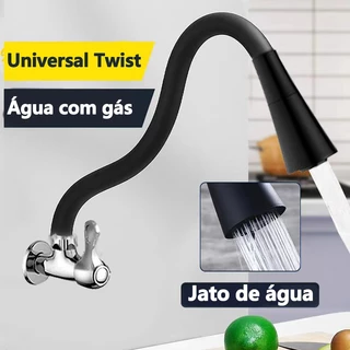 Torneira de parede para cozinha com giro flexível de 360 graus