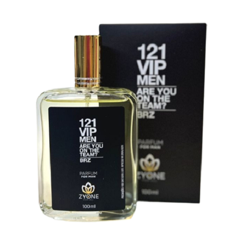 Perfume Masculino 121 Vip Men Zyone Alta Fixação 25% de Essência ...