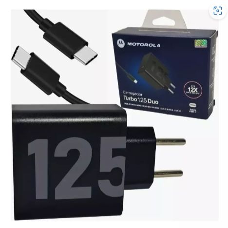 Carregador Turbo 125w Tipo C Para Motorola Todos Os Samsung
