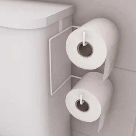 Suporte Papel Higiênico Duplo Para Caixa Acoplada Cromado