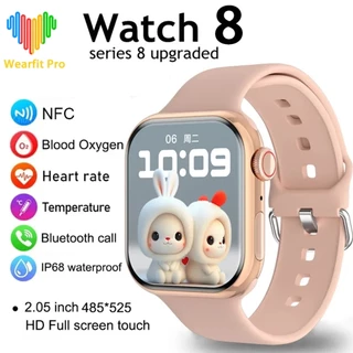 2024 X8 PRO Relógio 8 Smart Watch Homens BT Chamada NFC Sempre Em Exibição Temperatura Corporal Fitness Feminino Série 8 Smartwatch Para Apple Android