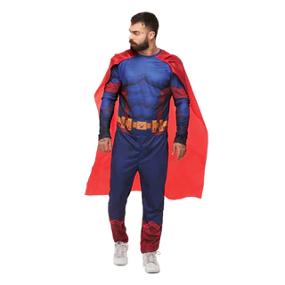 Fantasia Super Heroi Adulto Masculino Festa Carnaval Cosplay