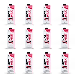 Kit 12 Not Milk Original Zero Adição de Açúcar Leite Vegetal 1L