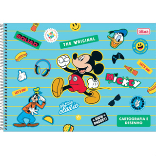 CADERNO DE DESENHO ESPIRAL MICKEY MOUSE - TILIBRA