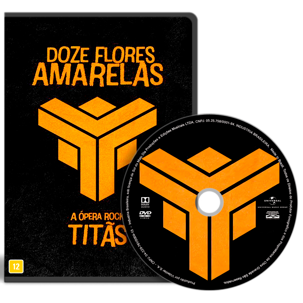 DVD - Titãs Doze Flores Amarelas A Ópera Rock | Shopee Brasil