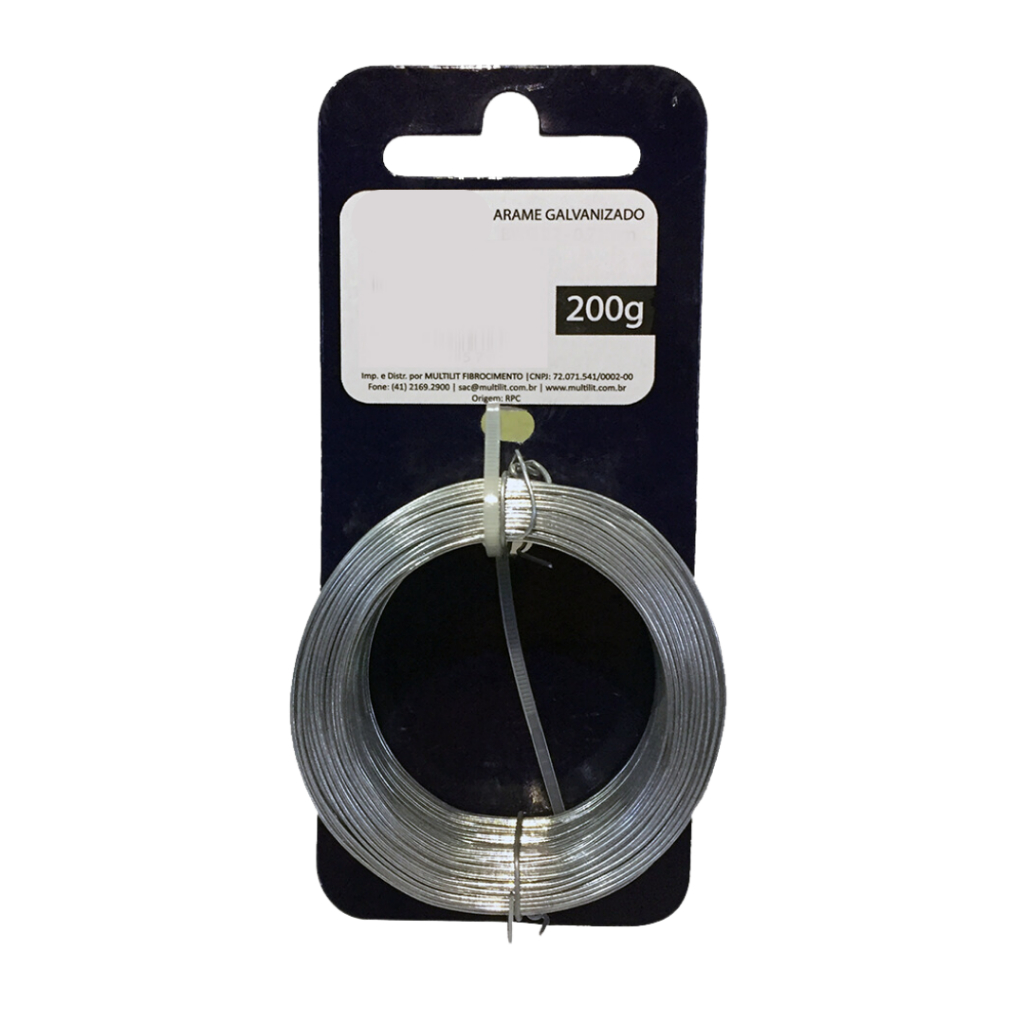 arame galvanizado 16 rolo com 200g artesanato