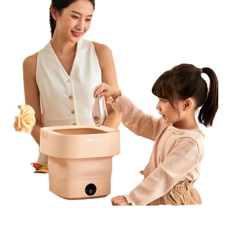Nova -Mini Máquina De Lavar Roupa Multifuncional Dobrável 5 litros Portatil