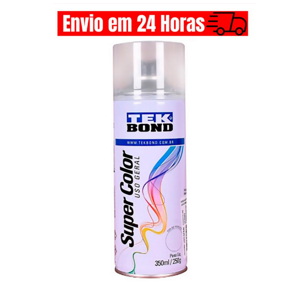 Verniz Spray Incolor Brilhante 350mL Tekbond Brilho
