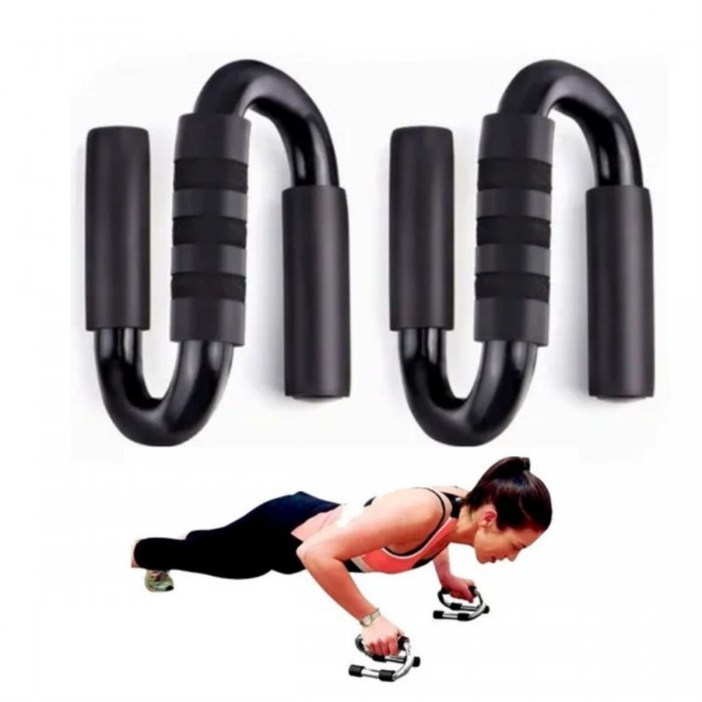 Barra S Push Up Apoio Flexão De Braço Suporte Fixo