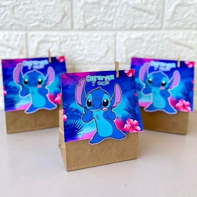 Lembrancinha Saquinho Surpresa Lilo e Stitch / Personalizados Lilo e ...