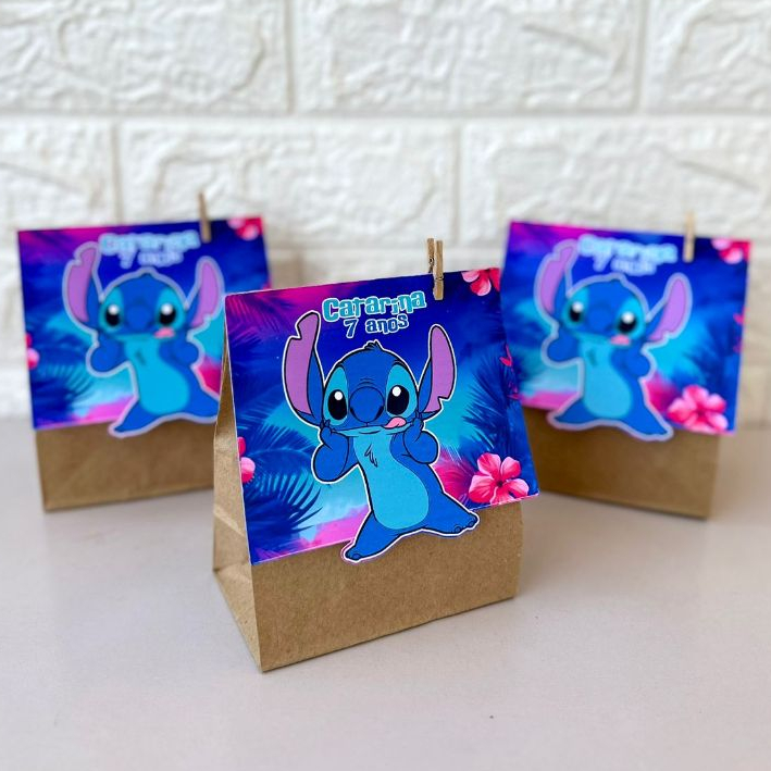 Lembrancinha Saquinho Surpresa Lilo e Stitch / Personalizados Lilo e ...