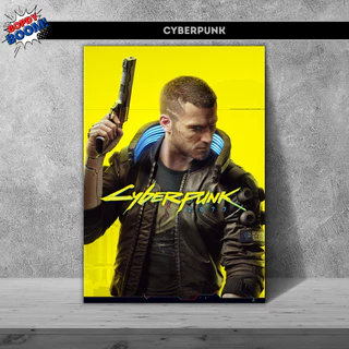Cyberpunk Placa decorativa mdf quadro decoração parede presente Jogos / Games / Setup Gamer