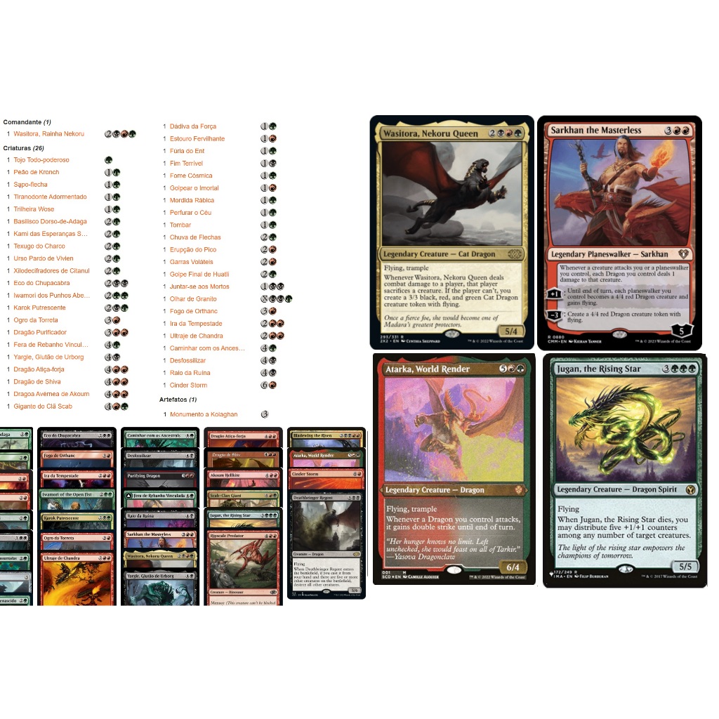 Magic Deck Commander - Wasitora, Rainha Nekoru | Shopee Brasil