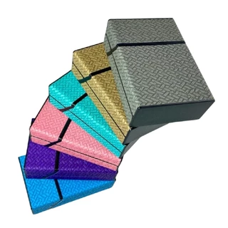 Caixa Case Colorida de Bolso Para Armazenamento Revestida com Camurça