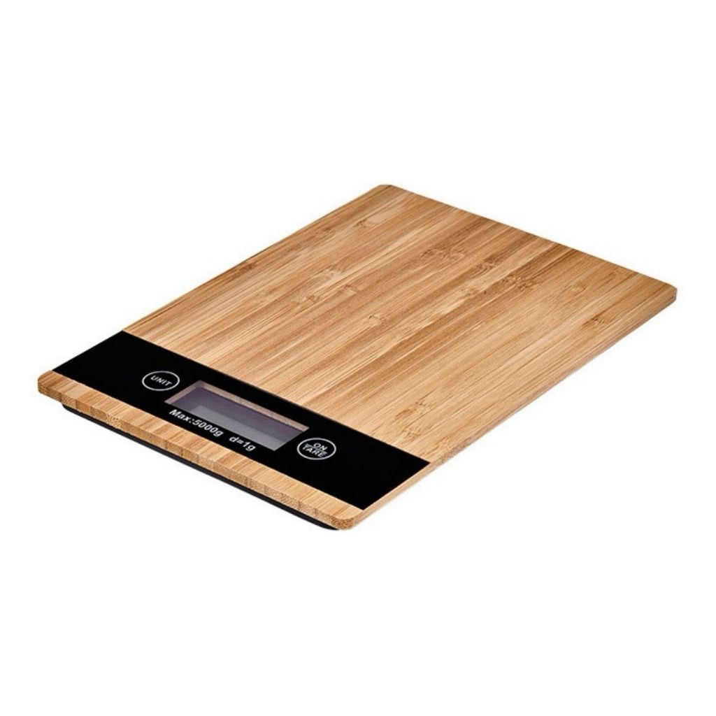 Balança Digital de Cozinha em Bambu Ecológico para Dieta: Pesa ...