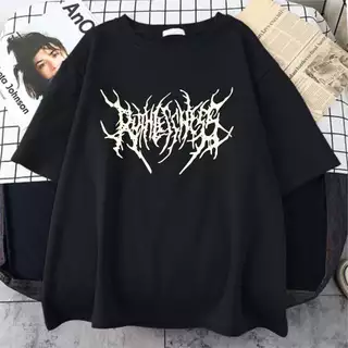 Camiseta Punk Gotica Aesthetic Harajuku Unissex