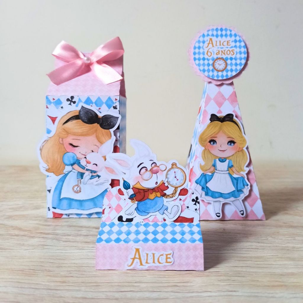 Kit Festa: Lembrancinhas Personalizadas Alice no País das Maravilhas ...
