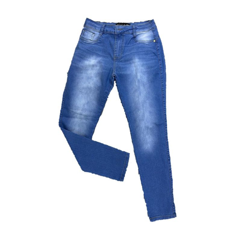 Calça Jogger Jeans Lavado Punho