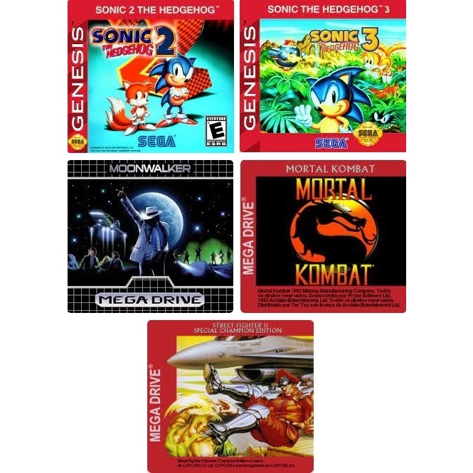 Label Adesiva Para Cartucho Mega Drive (06 Unidades) | Shopee Brasil