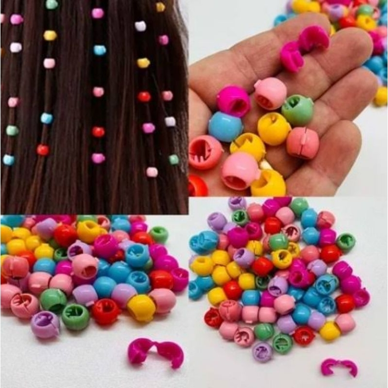 Kit 50/100 Tererês Tic Tac Infantil Cabelo Colorido Presente Penteado ...