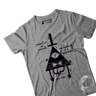 camiseta camisa illusion fitted bill gravity falls