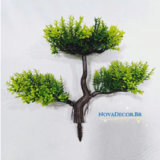 Bonsai Verde Artificial planta de Plástico P/ Decoração Casamento, Arranjos, Decorar Festas e casa