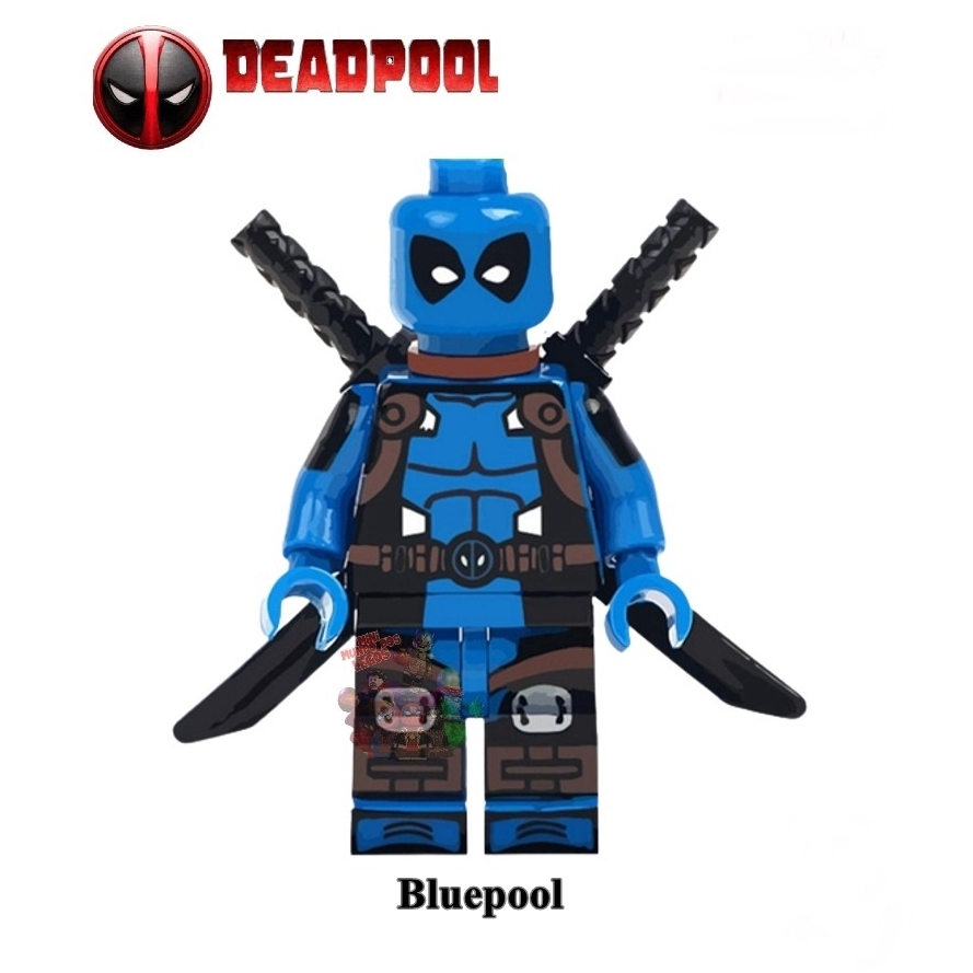 Deadpool minifigure dead pool cable amarelo azul cinza ex m4n wolverine ...
