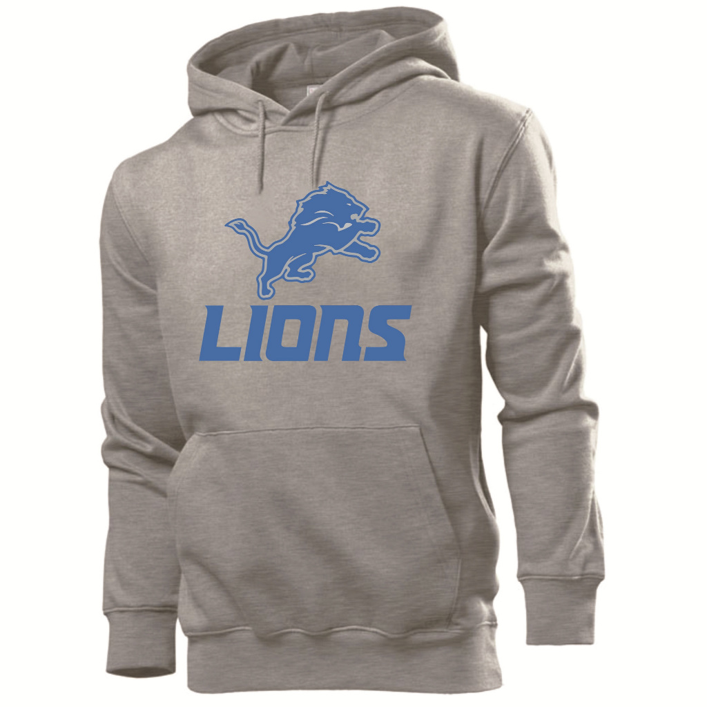 Blusa Moletom Casaco Detroit Lions Logo Futebol Americano Estampado