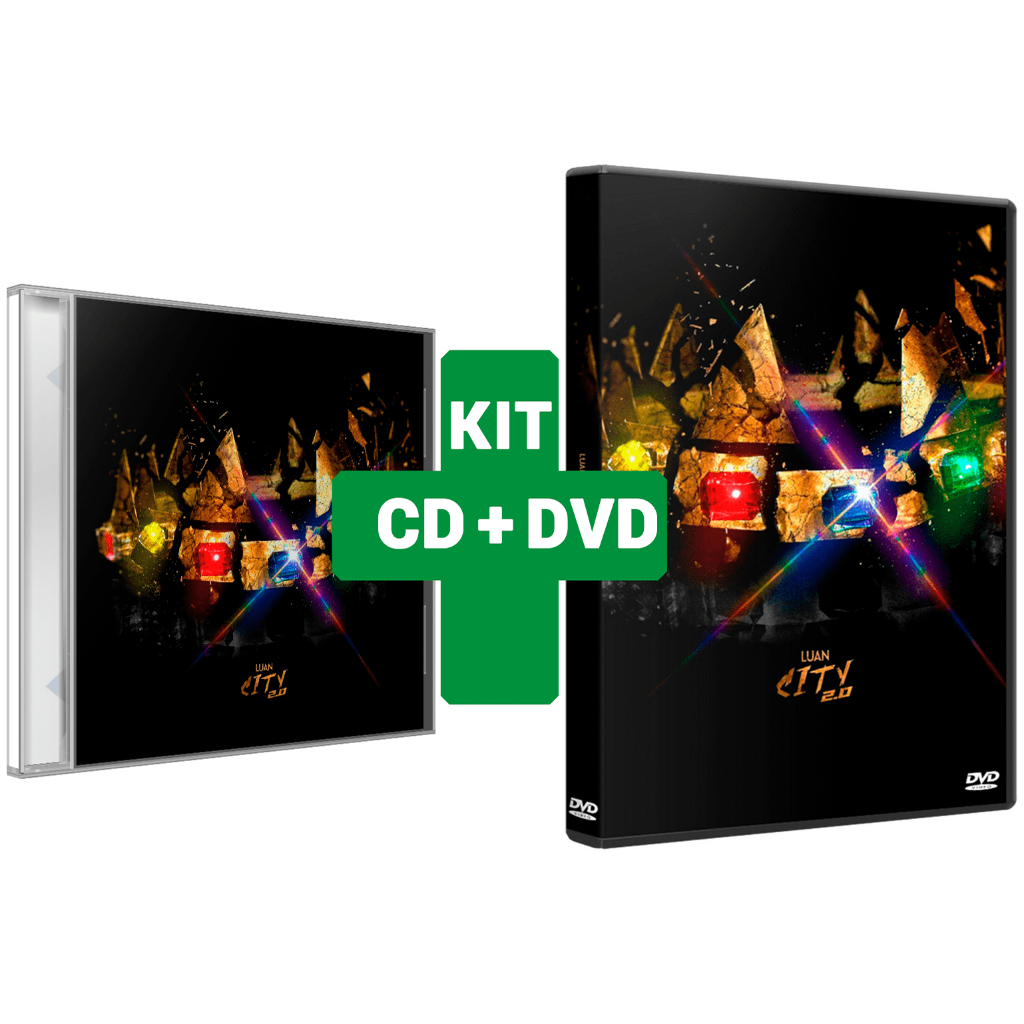 KIT Cd+dvd Luan Santana - Luan City 2.0 (fan-made) | Shopee Brasil