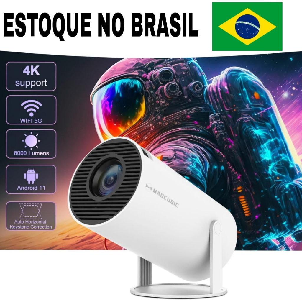 Mini projetor android 11 com wifi HY300 | Shopee Brasil