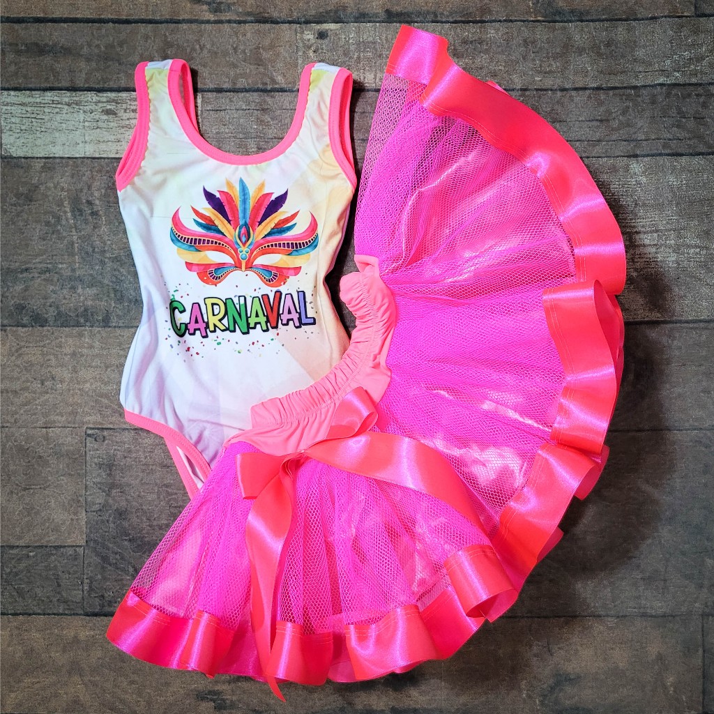 Saia de best sale tule rosa neon