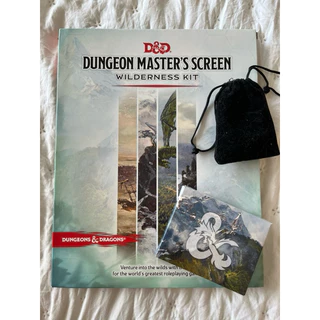 D&D Kit de mestre: D&D Dungeon Master’s Screen Wilderness kit + dados.