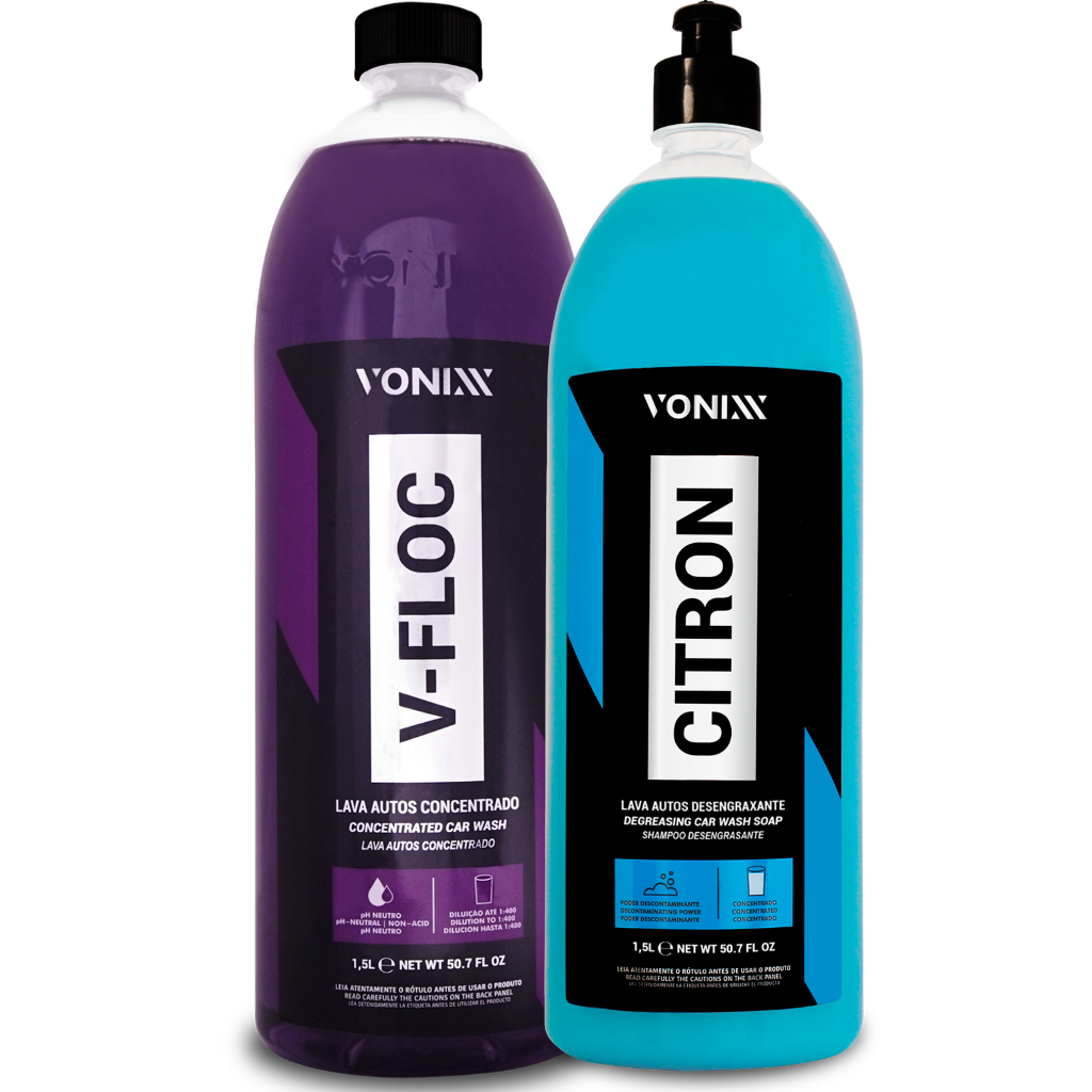Vonixx V-Floc Concentrated Car Wash Soap - Ph-neutral - 1:400 dilution -  101.4 fl oz (3L)