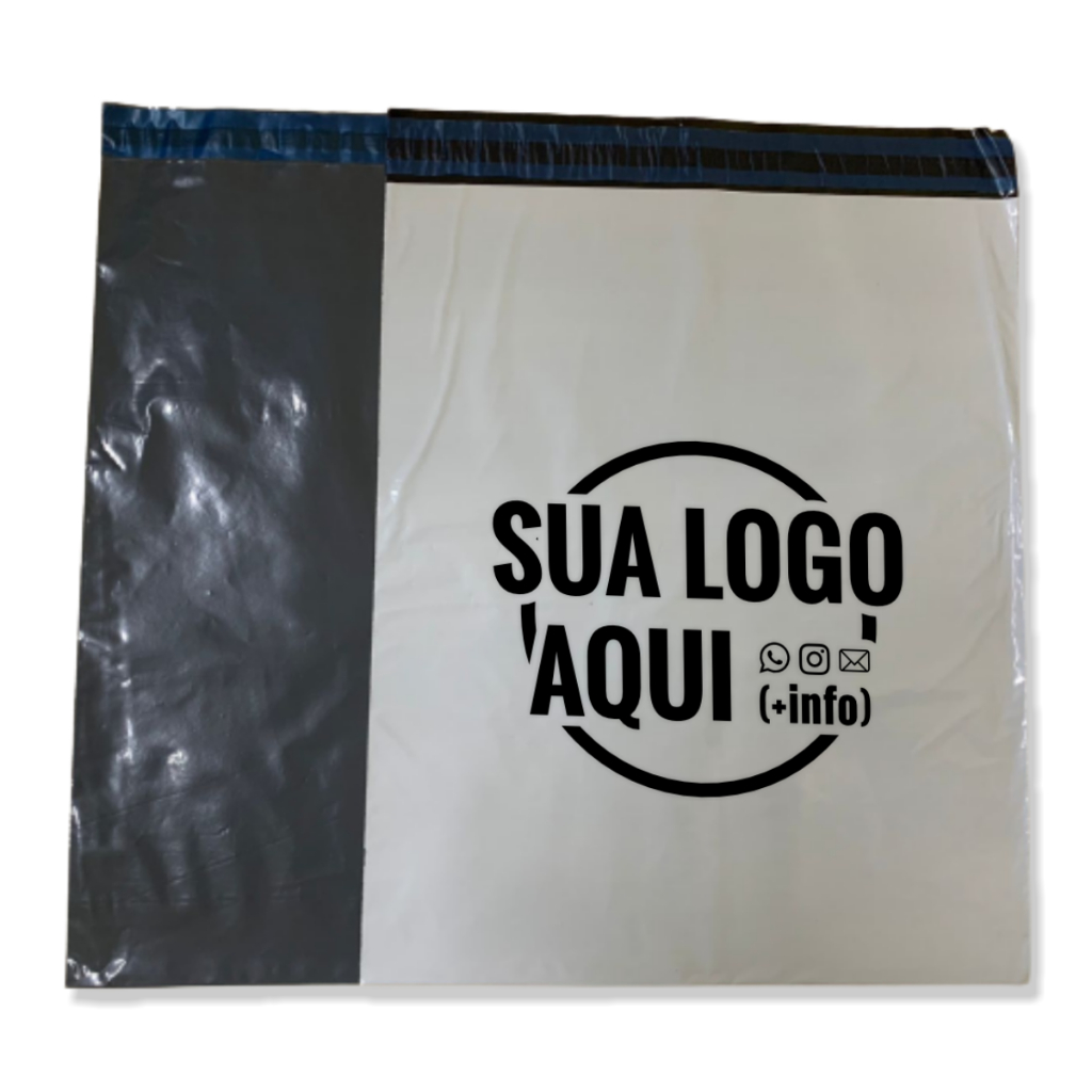 Envelope Plástico Segurança (sem bolha) 26x36 PERSONALIZADOS