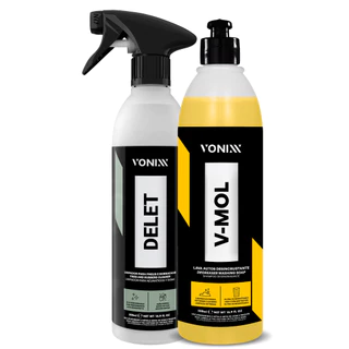 V MOL SHAMPOO DELET SUJEIRA PESADA VONIXX KIT DETALHAMENTO DE PNEUS E RODAS VONIXX - EDIÇÃO PREMIUM