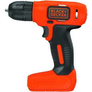 Parafusadeira e Furadeira BLACK+DECKER de 3/8 Pol. (10mm) a Bateria 8V Ion-Litio 1.5Ah 550 RPM com Carregador Bivolt 110v e 220v LD008