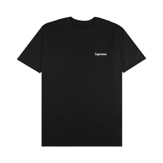 Camiseta Supr3me Logo Peito Camisa Estampada Streetwear Larga